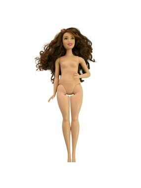 Barbie Curvy Doll Careers Pop Star Brown Curly Hair Freckles Fashion Girl Toy